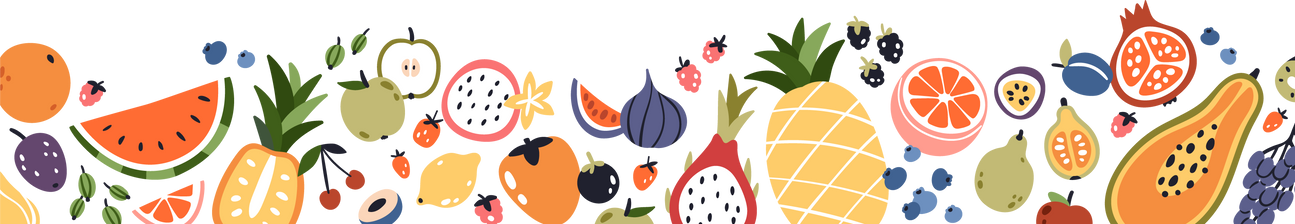 Fruit Pattern Border